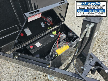 New 2025 Sure-Trac 82" x 16' 14K Telescopic HD Low Profile Dump Trailer w/ 3 Ft Sides & Hydraulic Front Jack