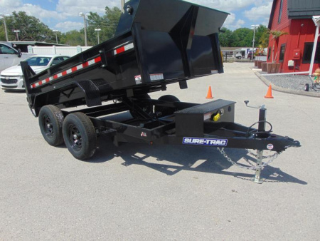 New Sure-Trac 6X10 10K Single Ram Dump Trailer