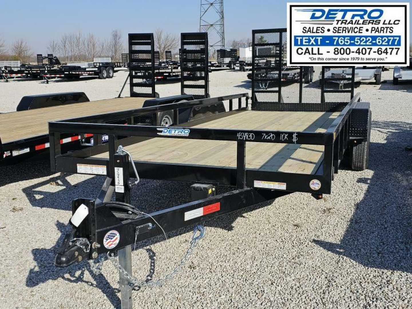 New 2025 Sure-Trac 7' x 20' 10K Tube Top Utility Trailer