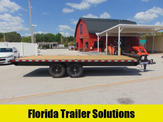 New Sure-Trac 8.5X20  Standard Duty 15k Flat Deck Deckover Equipment Trailer w/14 ply Tire Upgrade