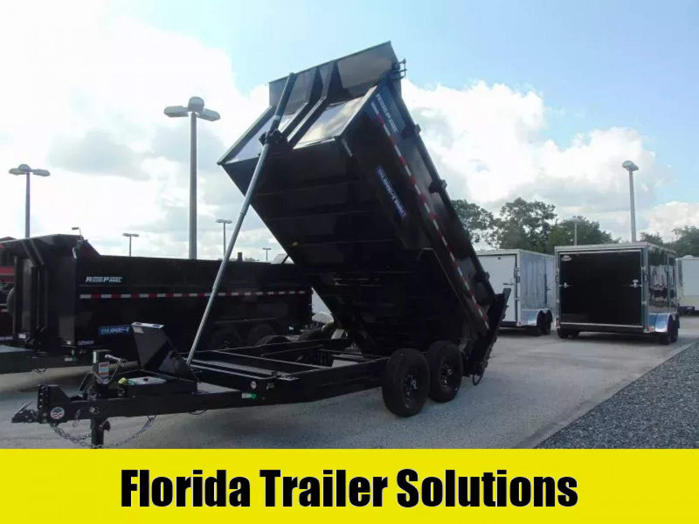 New Sure-Trac 82X14 14k HD Low Profile Telescopic Dump Trailer w/LRG Tire Upgrade, 4' Sidewalls