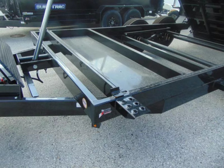 New Sure-Trac 82X14 14k HD Low Profile Telescopic Dump Trailer w/LRG Tire Upgrade, 4' Sidewalls