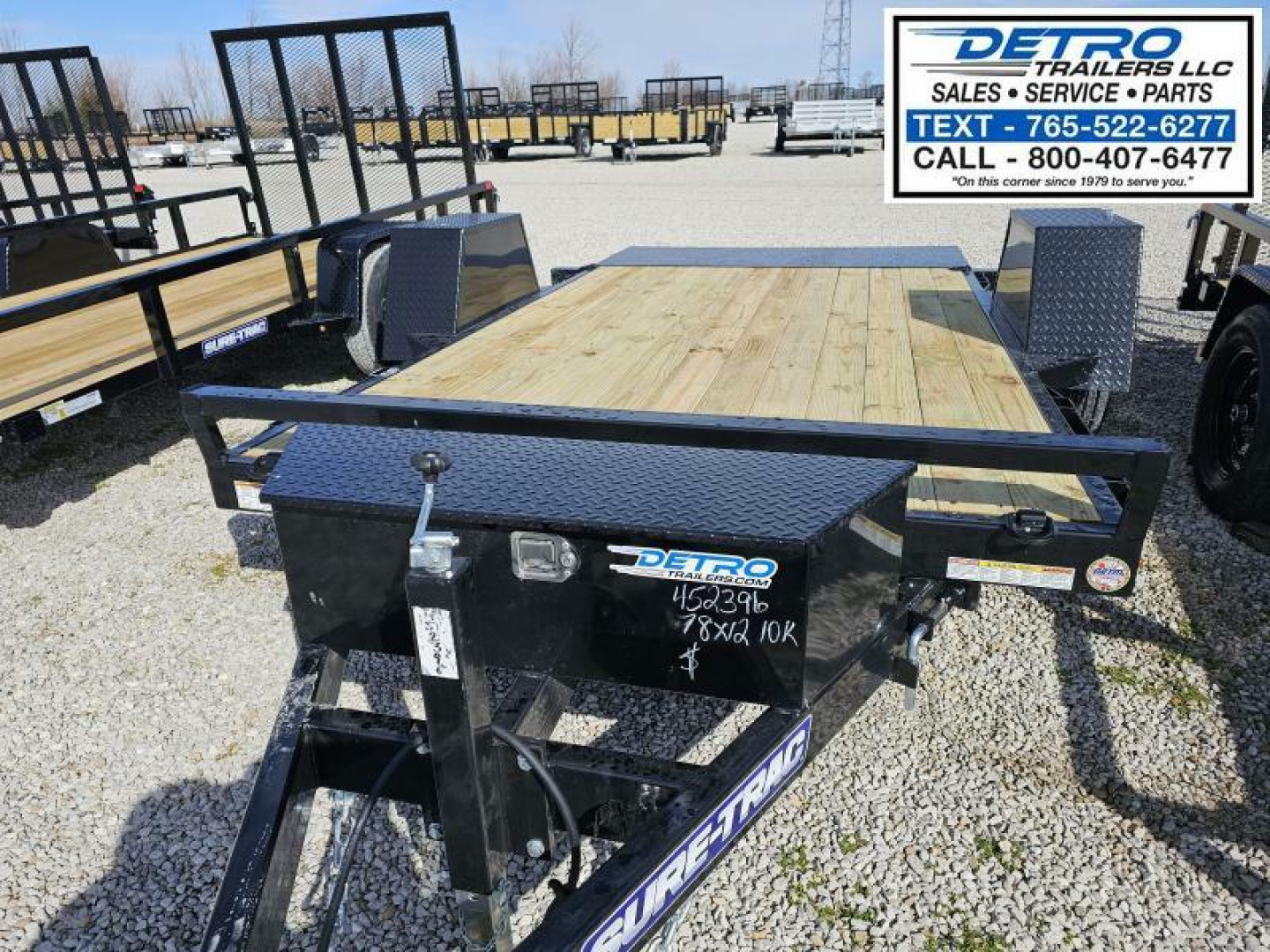 New 2025 Sure-Trac 78" x 12' 10K Single Axle Tilt Bed Equipment Trailer