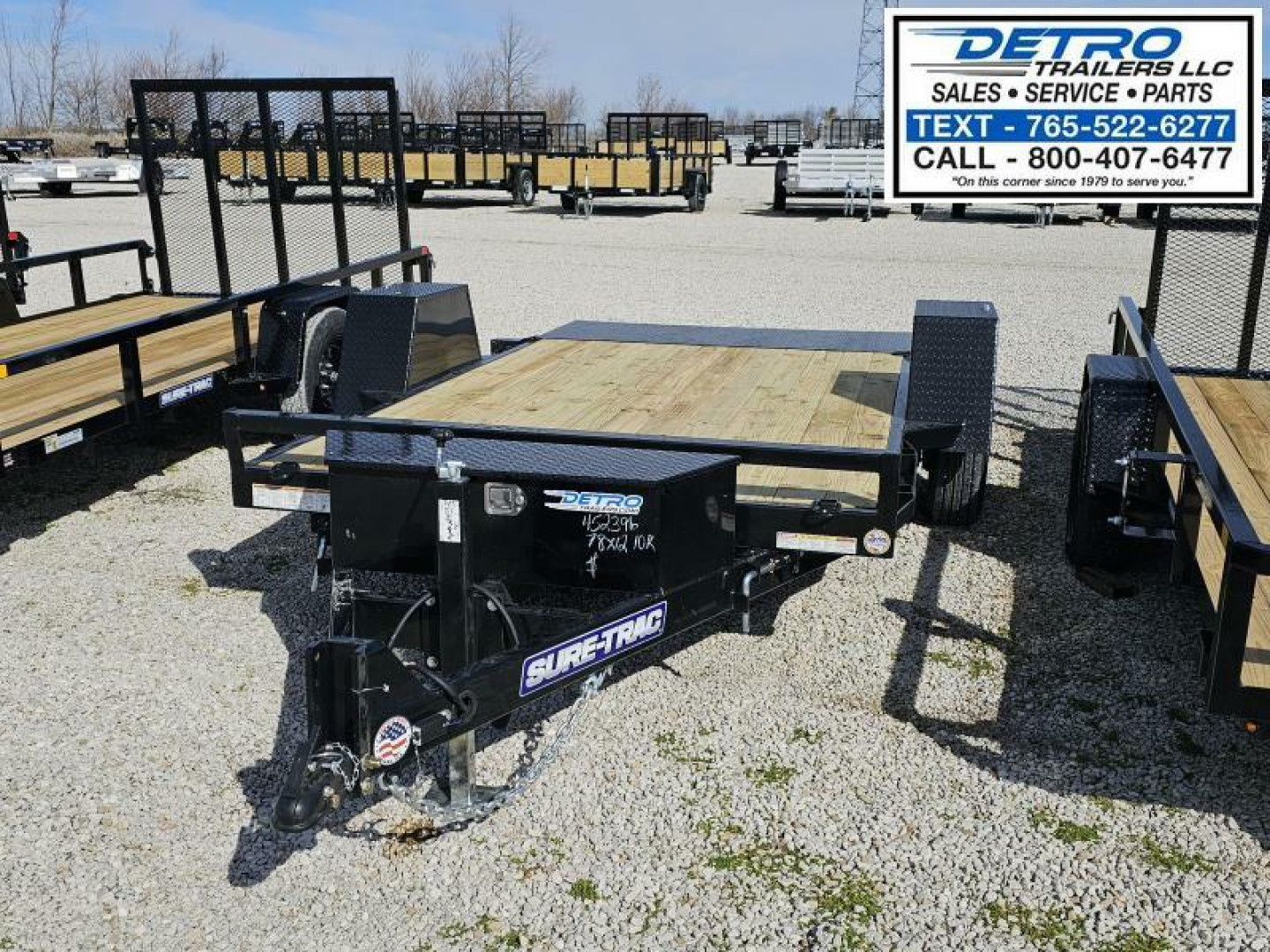 New 2025 Sure-Trac 78" x 12' 10K Single Axle Tilt Bed Equipment Trailer