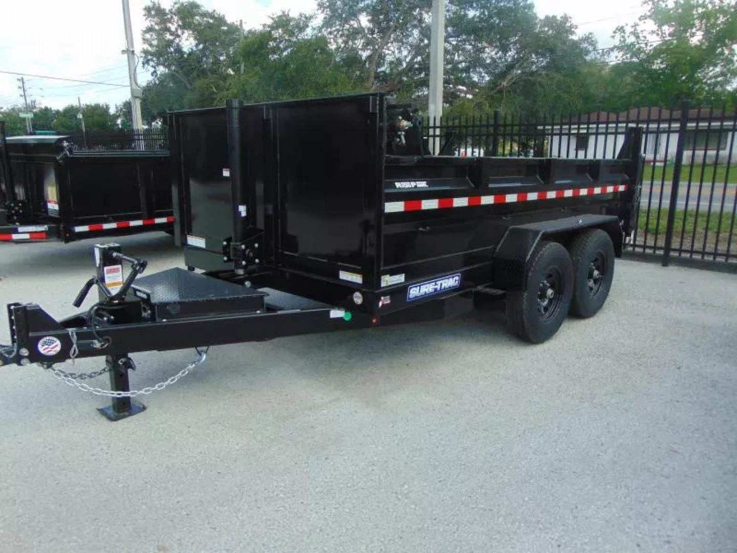 New Sure-Trac 82x12 Low Profile 12k Telescopic Hoist Dump Trailer