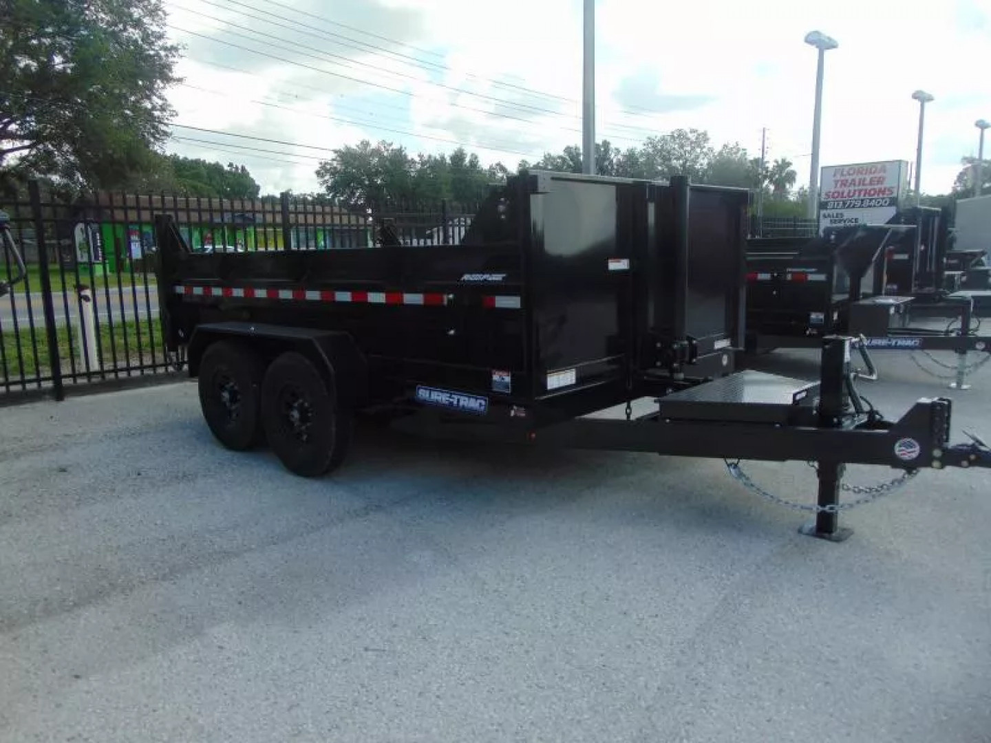 New Sure-Trac 82x12 Low Profile 12k Telescopic Hoist Dump Trailer