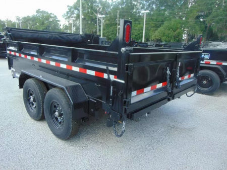 New Sure-Trac 82x12 Low Profile 12k Telescopic Hoist Dump Trailer