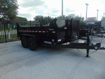New Sure-Trac 82x12 Low Profile 12k Telescopic Hoist Dump Trailer
