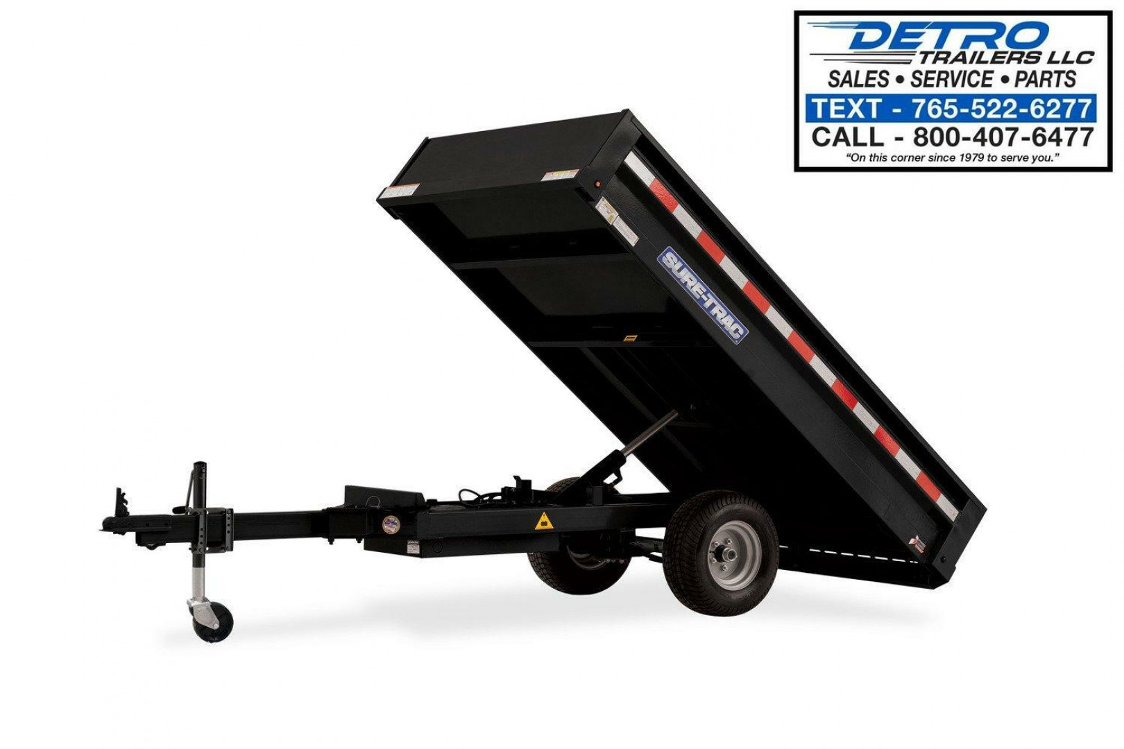New 2025 Sure-Trac 4.5' x 8' 3K Idler Utility Dump Trailer