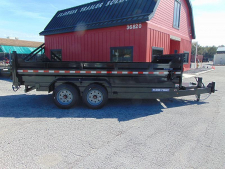 New Sure-Trac 82X16 16K Low Profile Telescopic Dump Trailer