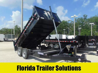 New Sure-Trac 82X14 16k Telescopic Dump Trailer w/Hydraulic Jack