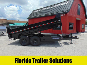 New Sure-Trac 82X14 14k HD Low Profile Telescopic Dump Trailer w/LRG Tire Upgrade