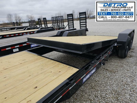 New 2025 Sure-Trac 7' x 22' (18+4) 14K Tilt Bed Equipment Trailer