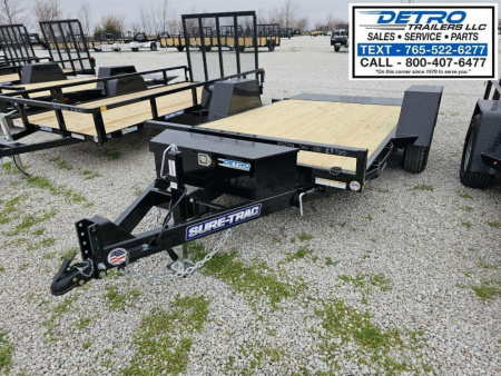 New 2025 Sure-Trac 78  x 12' 7.8K Single Axle Tilt Bed Equipment Trailer