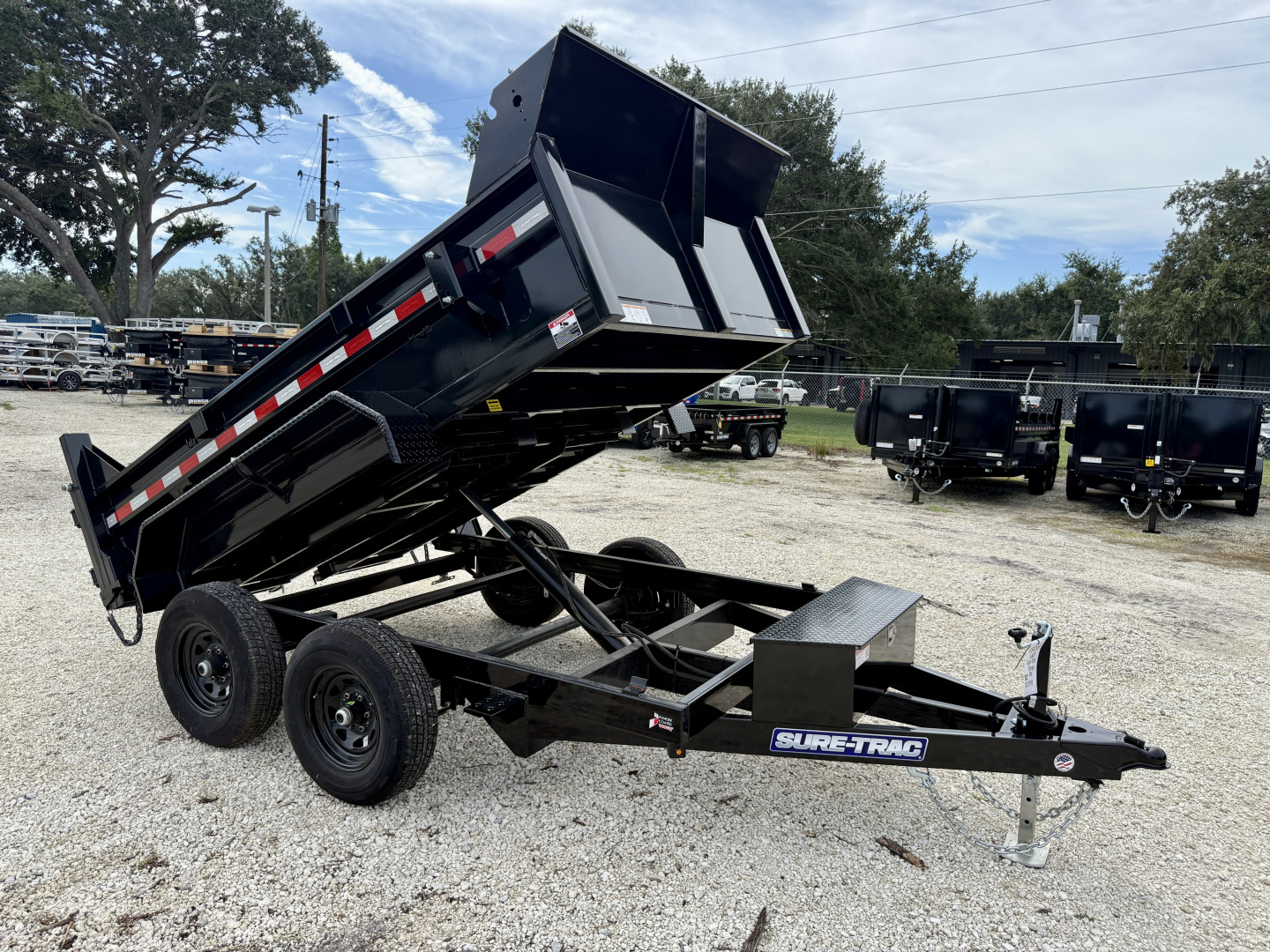 New Sure-Trac 6X10 10K Single Ram Dump Trailer