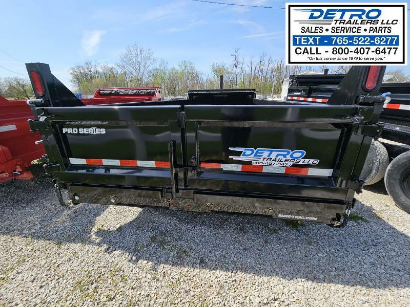 New 2025 Sure-Trac 7' x 16' 15.4K Pro Series Telescopic Dump Trailer