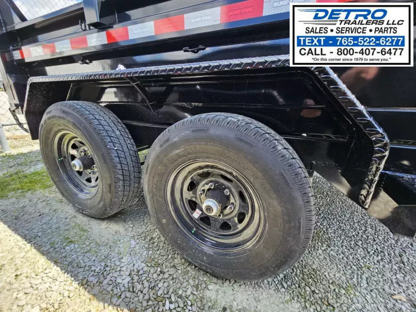 New 2025 Sure-Trac 6' x 10' 10K Single Ram SD Low Profile Dump Trailer