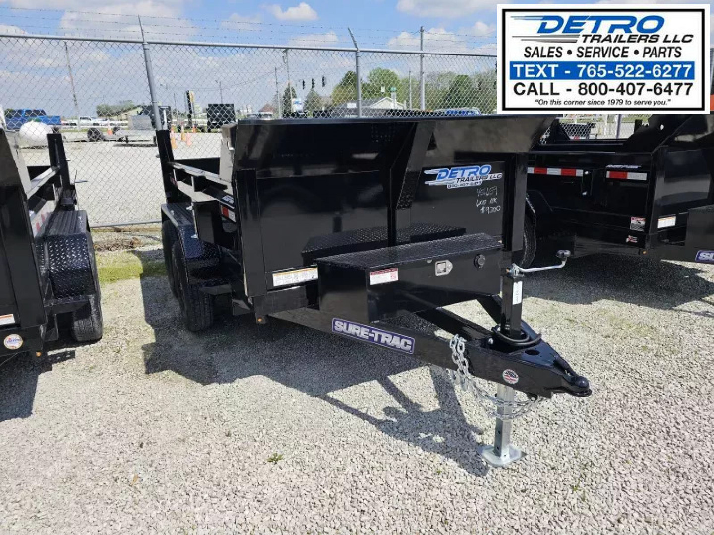 New 2025 Sure-Trac 6' x 10' 10K Single Ram SD Low Profile Dump Trailer