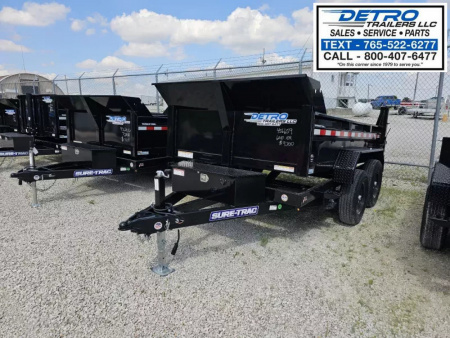 New 2025 Sure-Trac 6' x 10' 10K Single Ram SD Low Profile Dump Trailer