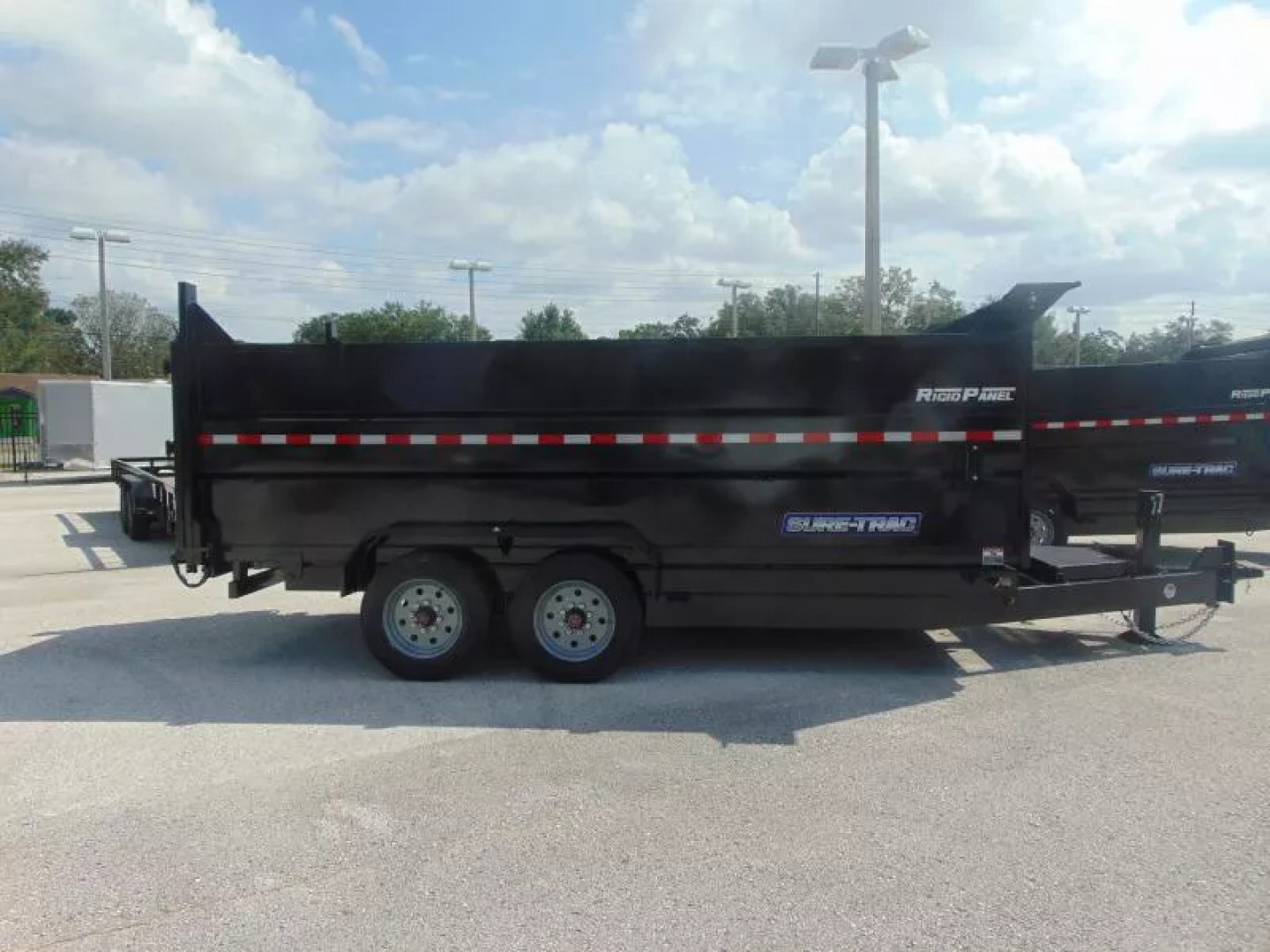 New Sure-Trac 82X16 16K Low Profile Telescopic Dump Trailer w/Hydraulic Jack & 4' Sidewalls