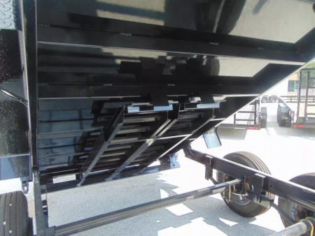 New Sure-Trac 82X16 16K Low Profile Telescopic Dump Trailer w/Hydraulic Jack & 4' Sidewalls