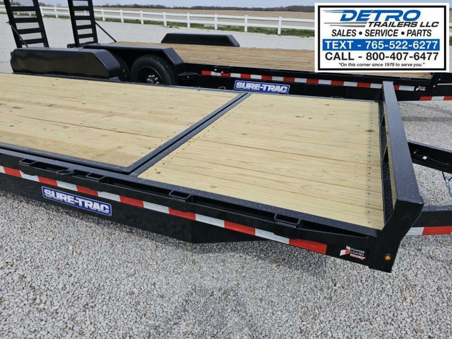 New 2025 Sure-Trac 82" x 22' (18+4) 14K Split Bed Tilt Equipment Trailer