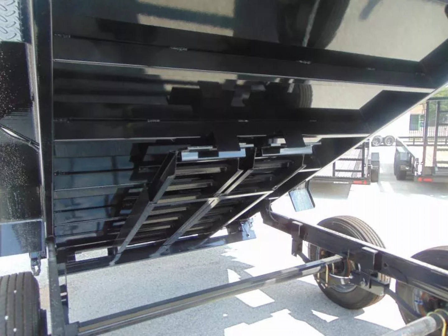 New Sure-Trac 82X16 16K Low Profile Telescopic Dump Trailer w/Hydraulic Jack & 4' Sidewalls