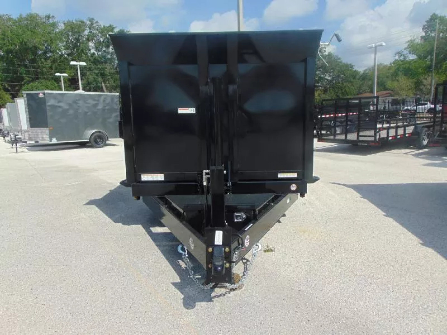 New Sure-Trac 82X16 16K Low Profile Telescopic Dump Trailer w/Hydraulic Jack & 4' Sidewalls