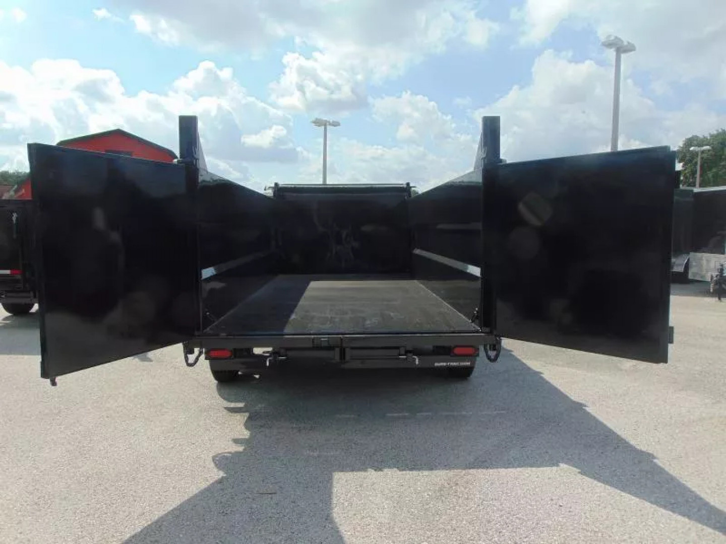 New Sure-Trac 82X16 16K Low Profile Telescopic Dump Trailer w/Hydraulic Jack & 4' Sidewalls