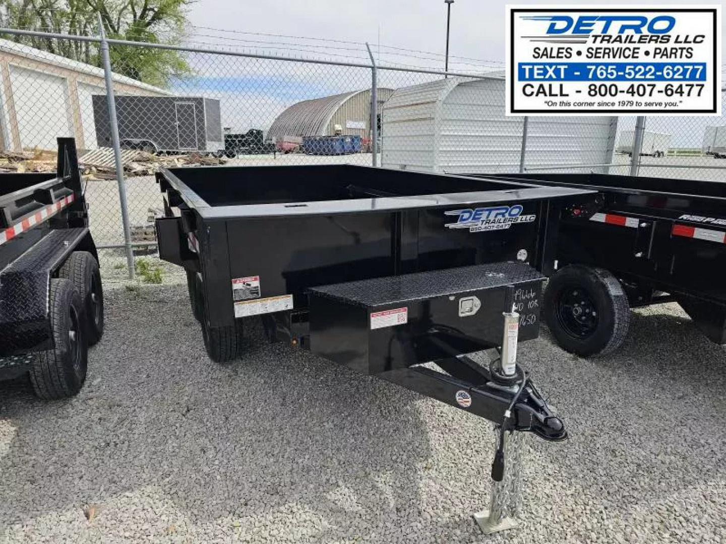 New 2025 Sure-Trac 6' x 10' 10K Single Ram SD Deckover Dump Trailer