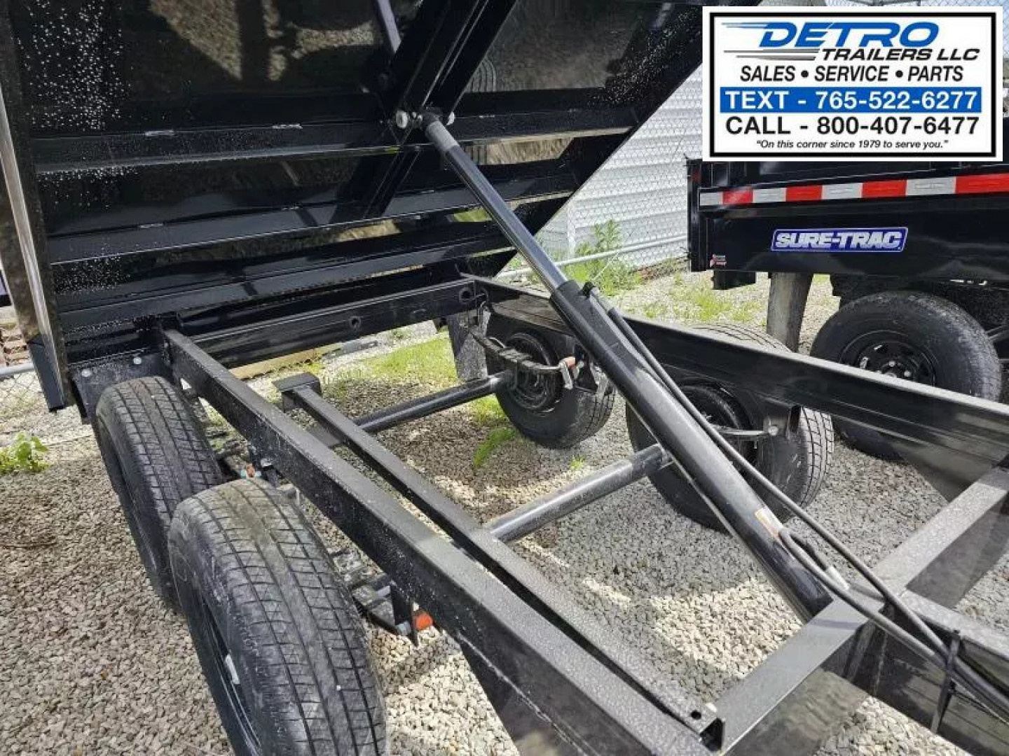 New 2025 Sure-Trac 6' x 10' 10K Single Ram SD Deckover Dump Trailer