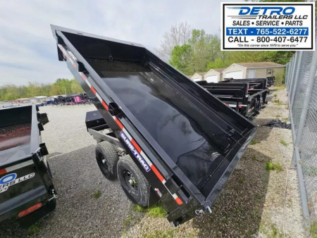 New 2025 Sure-Trac 6' x 10' 10K Single Ram SD Deckover Dump Trailer