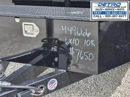 New 2025 Sure-Trac 6' x 10' 10K Single Ram SD Deckover Dump Trailer