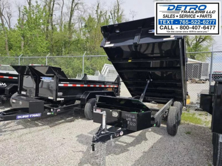 New 2025 Sure-Trac 6' x 10' 10K Single Ram SD Deckover Dump Trailer