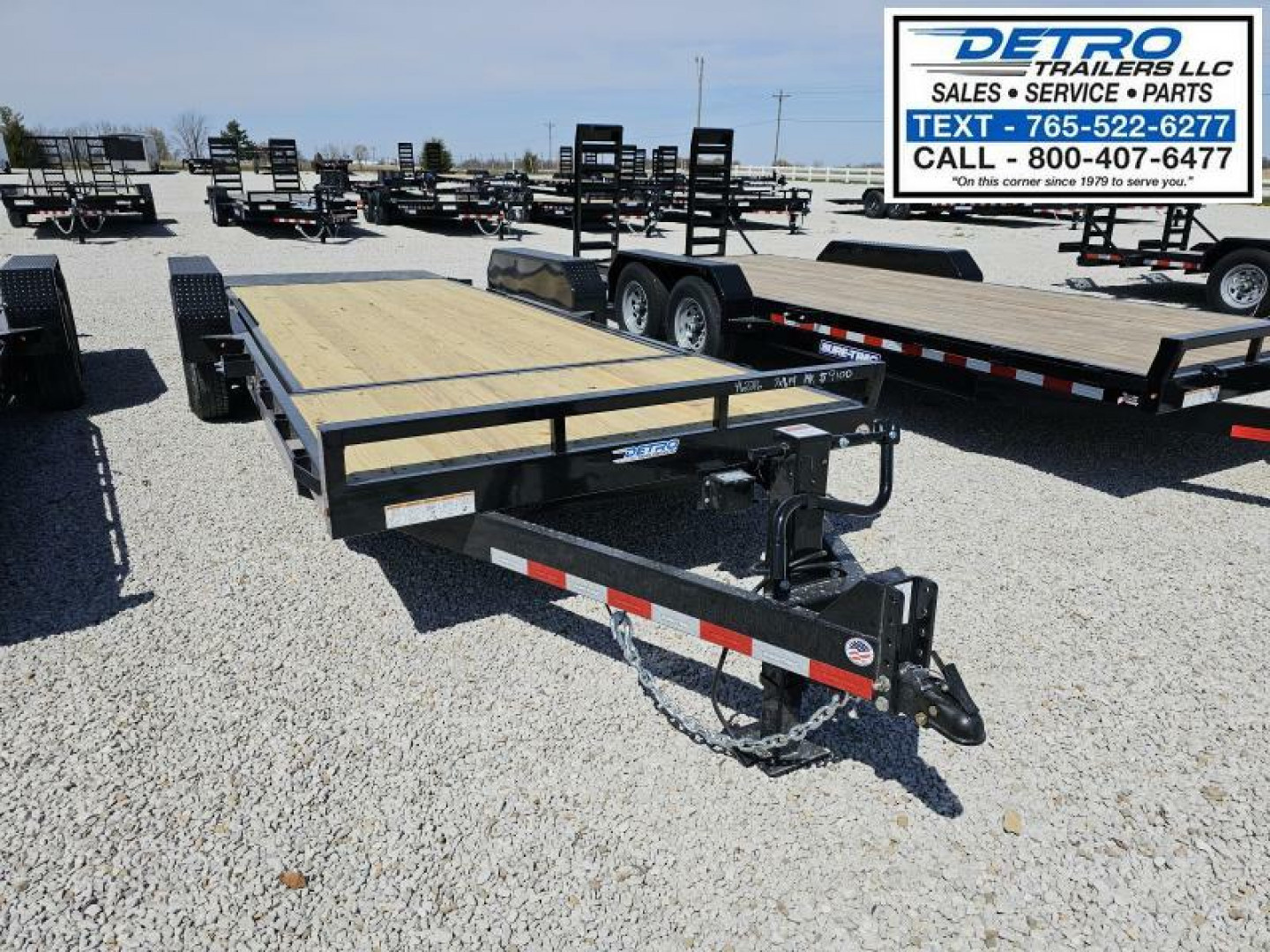 New 2025 Sure-Trac 82" x 20' (16+4) 14K Split Bed Tilt Deck Equipment Trailer