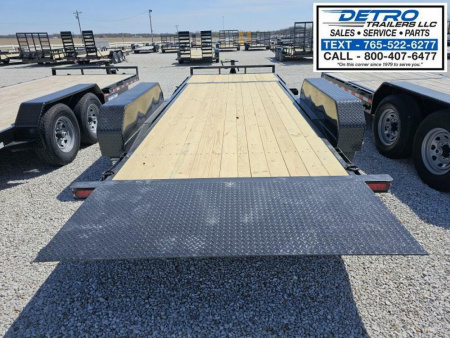 New 2025 Sure-Trac 82" x 20' (16+4) 14K Split Bed Tilt Deck Equipment Trailer