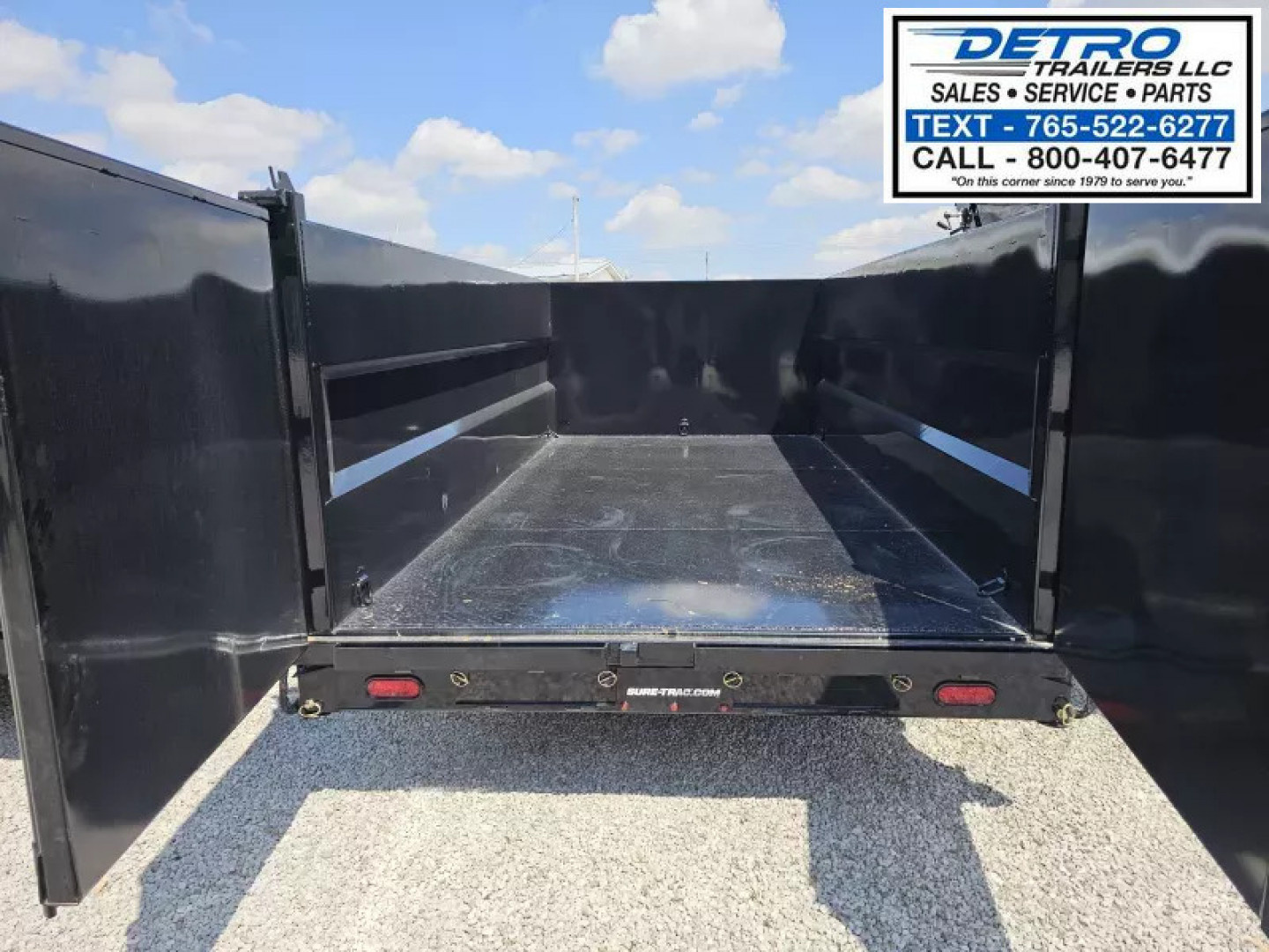 New 2025 Sure-Trac 82" x 14' 17.6K Telescopic Pro Series Dump Trailer w/ 4ft Sides