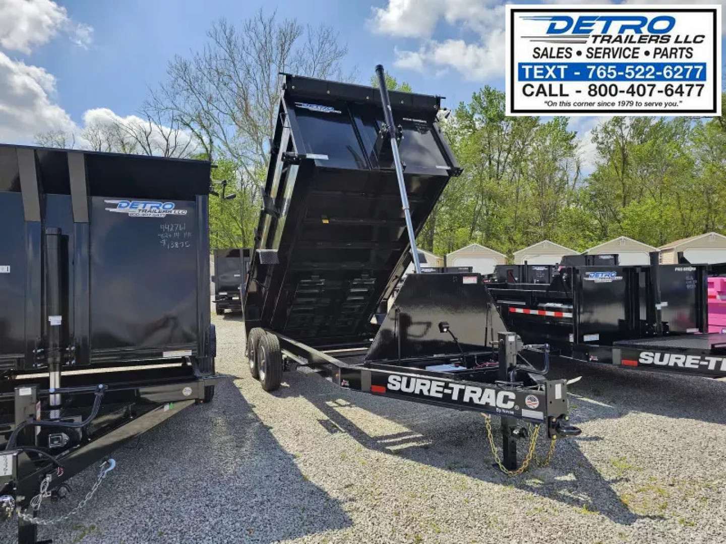 New 2025 Sure-Trac 82" x 14' 17.6K Telescopic Pro Series Dump Trailer w/ 4ft Sides