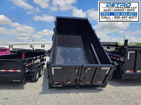 New 2025 Sure-Trac 82" x 14' 17.6K Telescopic Pro Series Dump Trailer w/ 4ft Sides