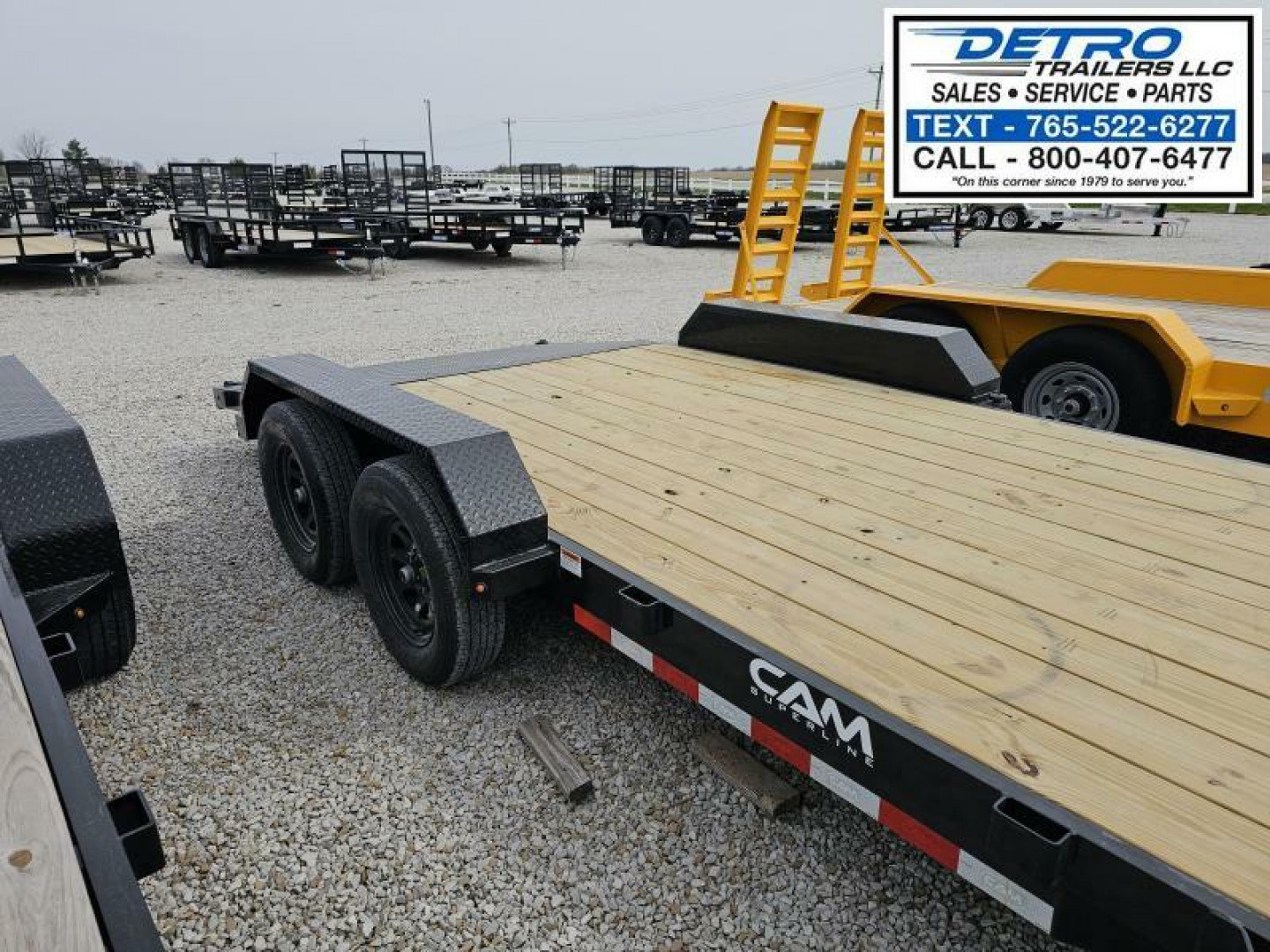New 2025 Cam Superline 18' 3.5 Ton Wood Deck Car Hauler Trailer