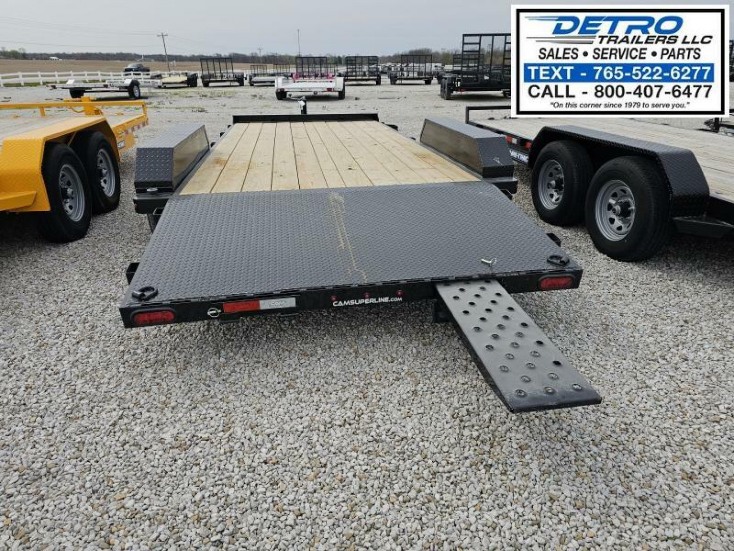 New 2025 Cam Superline 18' 3.5 Ton Wood Deck Car Hauler Trailer