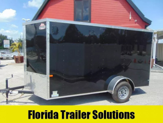 New Rock Solid Cargo 6X12 Single Axle Enclosed Cargo Trailer w/.080 Polycore