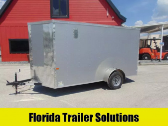 New Rock Solid Cargo 6X12 Single Axle Enclosed Cargo Trailer w/.080 Polycore