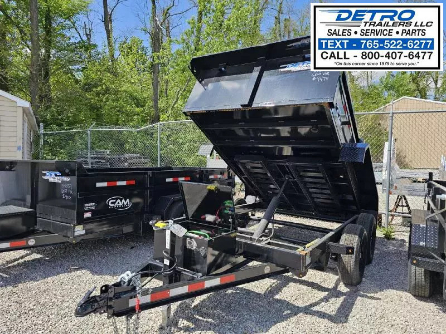 New 2025 Cam Superline 72" x 10' 10K Std Duty Single Ram Dump Trailer
