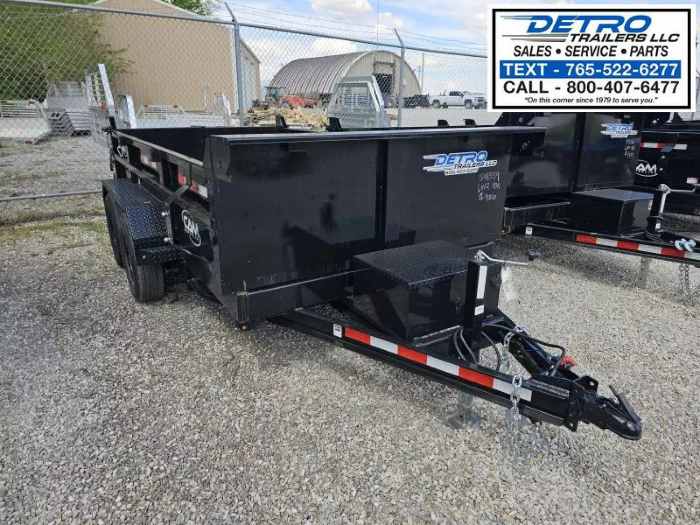 New 2025 Cam Superline 72" x 12' 10K Std Duty Single Ram Dump Trailer
