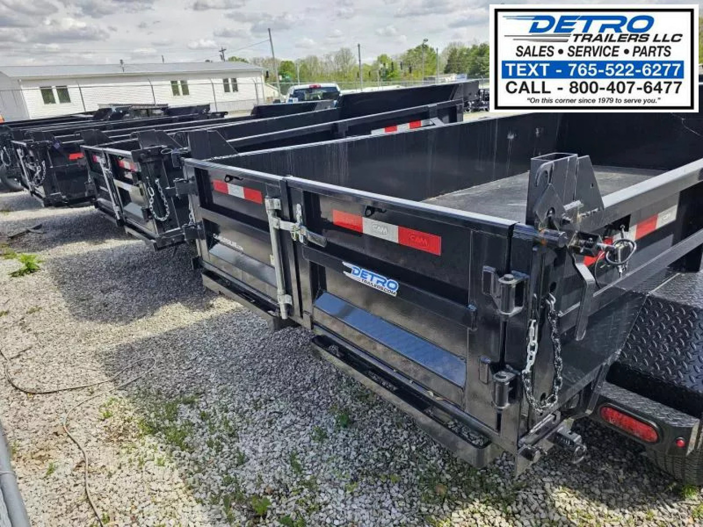 New 2025 Cam Superline 72" x 12' 10K Std Duty Single Ram Dump Trailer