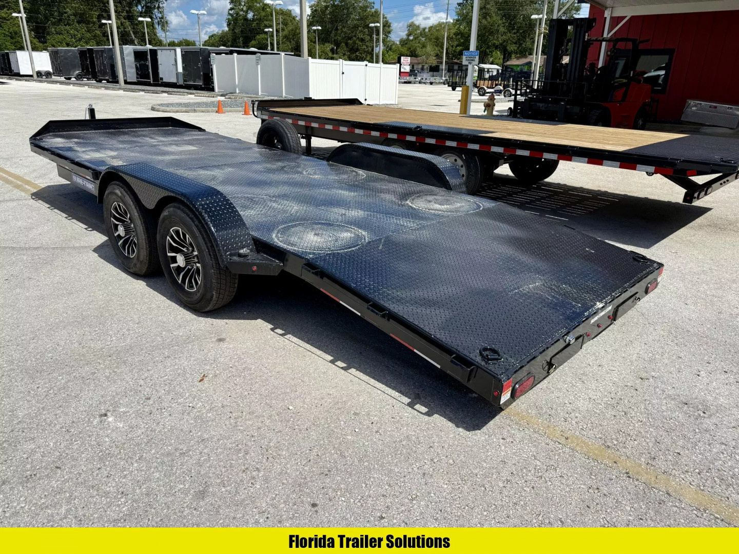 New 2025 Sure-Trac 7X20 (16+4) Steel Deck 10K Car Hauler