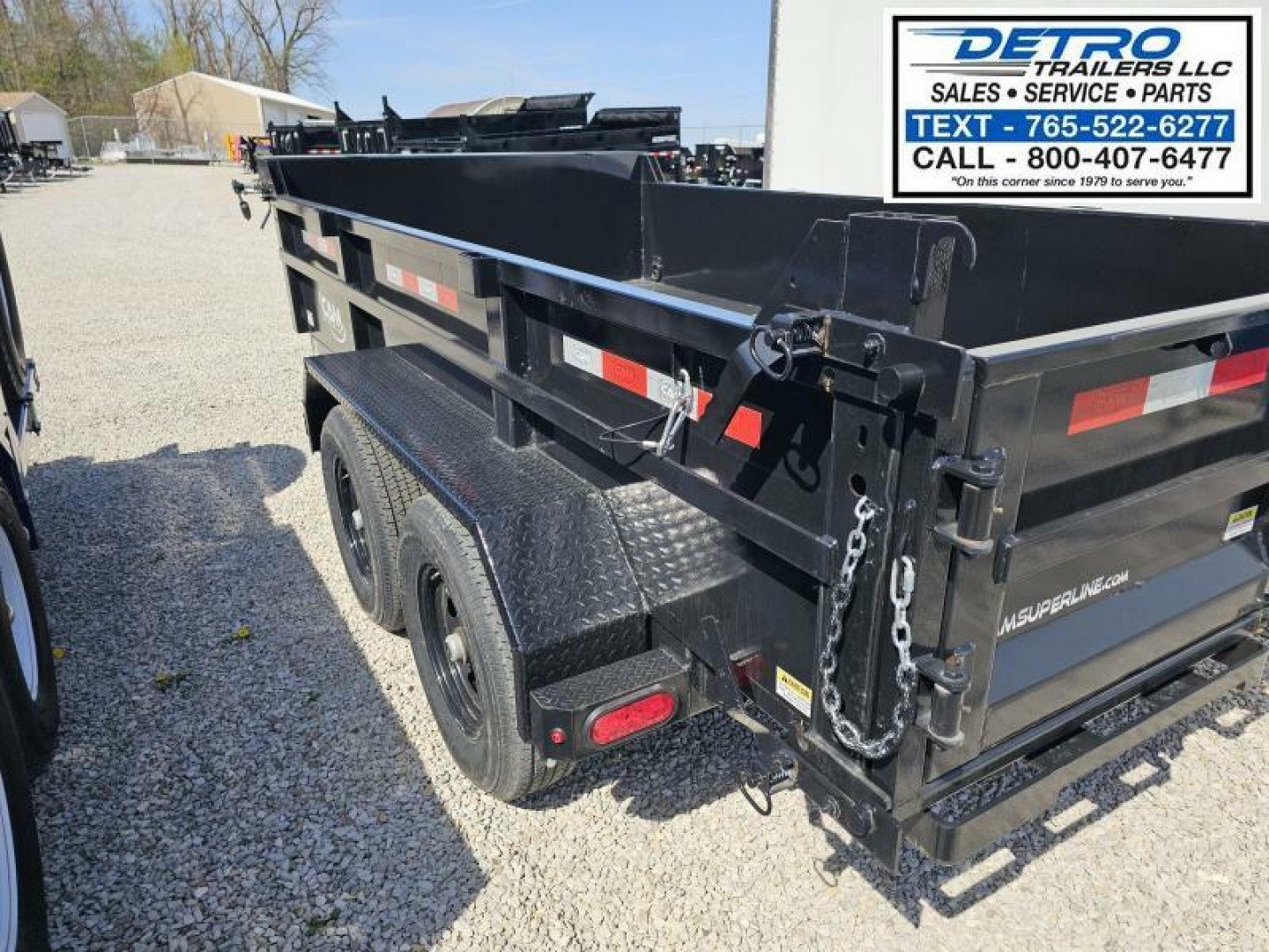 New 2025 Cam Superline 72" x 12' 10K Std Duty Single Ram Dump Trailer