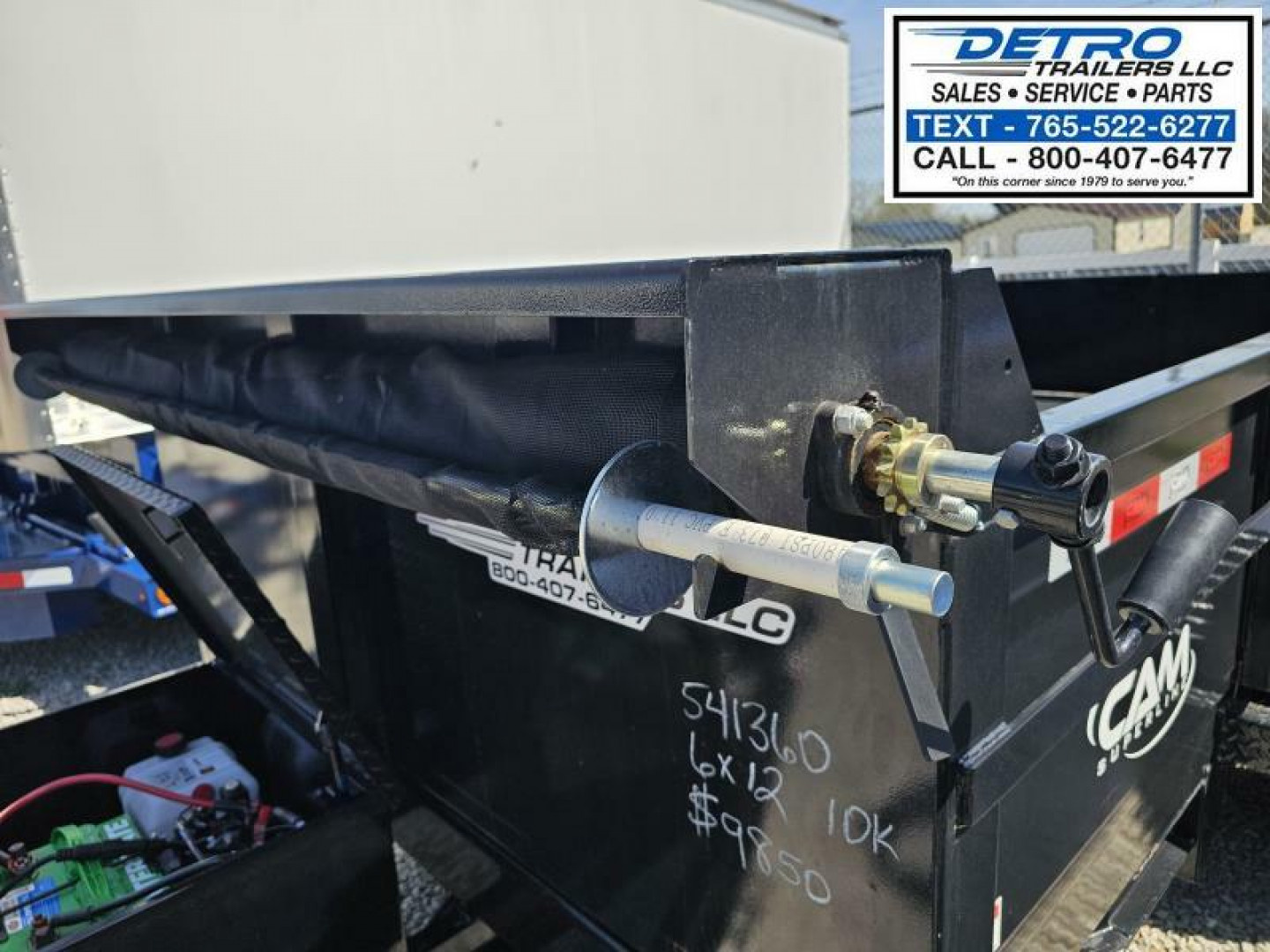 New 2025 Cam Superline 72" x 12' 10K Std Duty Single Ram Dump Trailer