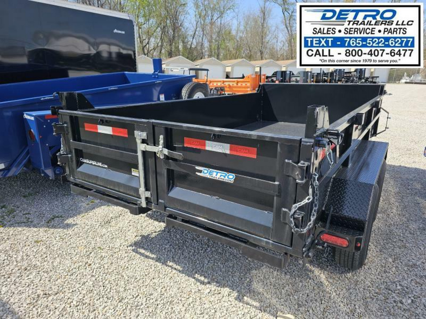 New 2025 Cam Superline 72" x 12' 10K Std Duty Single Ram Dump Trailer